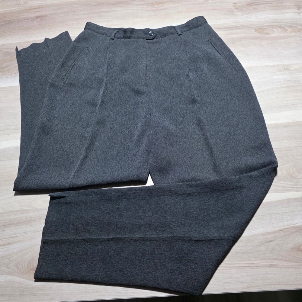 Garfield & Marks Sydney Trouser‎ Women 10 Gray High Rise Made in USA Vintage